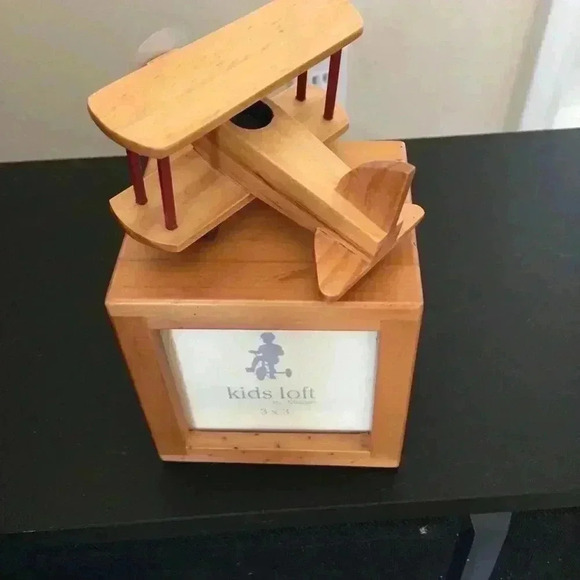 Malden Wooden Photo Cube Kids Loft Airplane Design - Picture 6 of 10